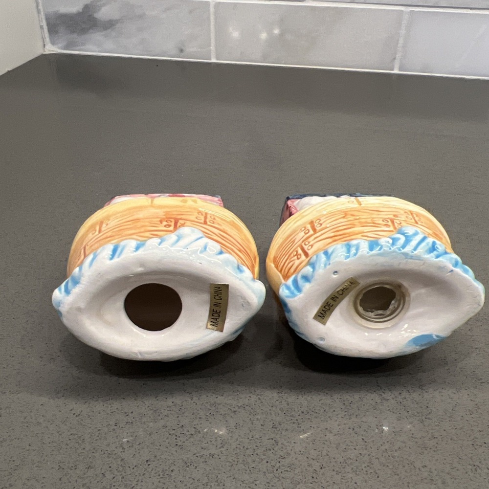 Vintage Noah's Ark Animals On Boat Ceramic Salt And Pepper Shaker Kitchen Decor - Picture 4 of 8